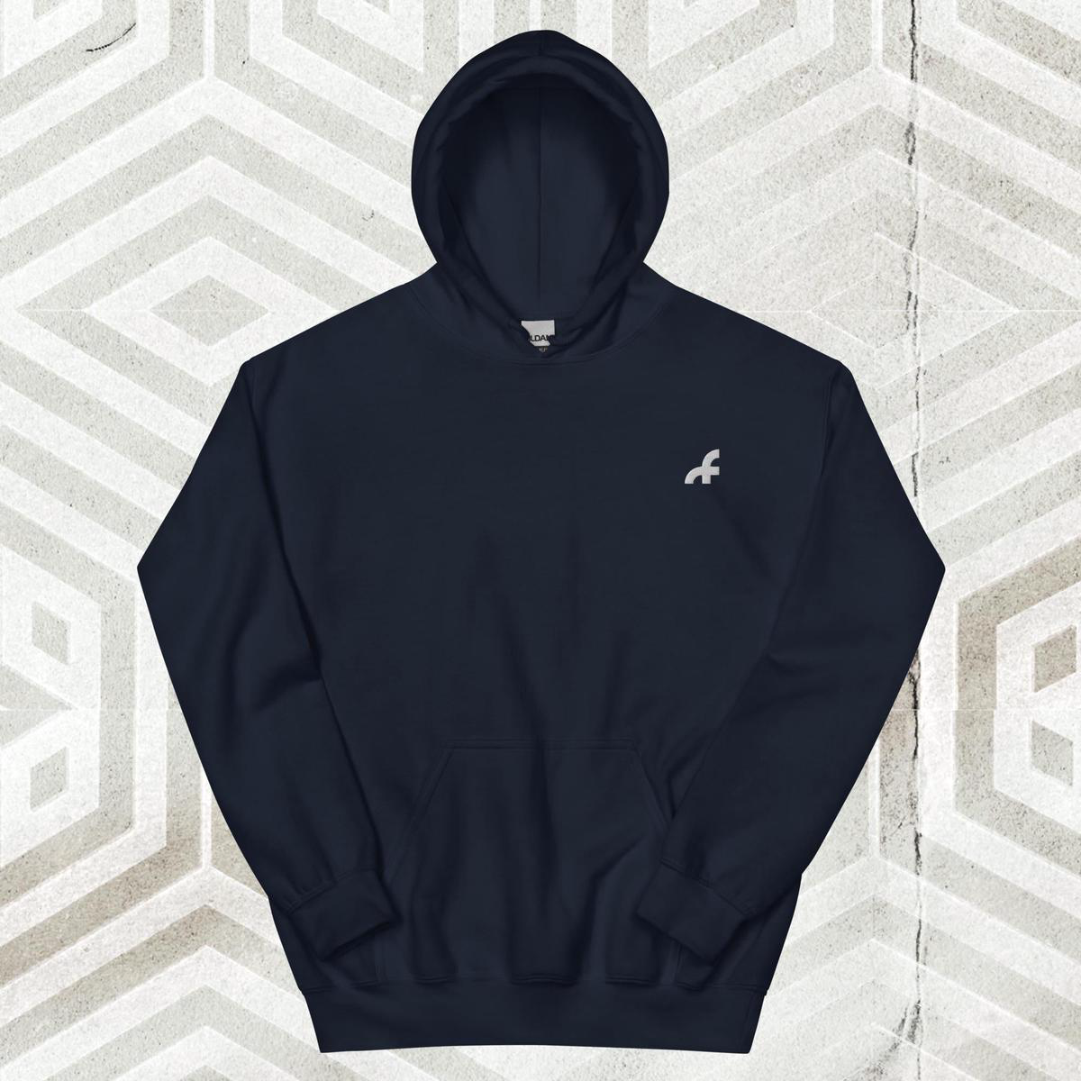 Far Out F Hoodie 8211 Navy L