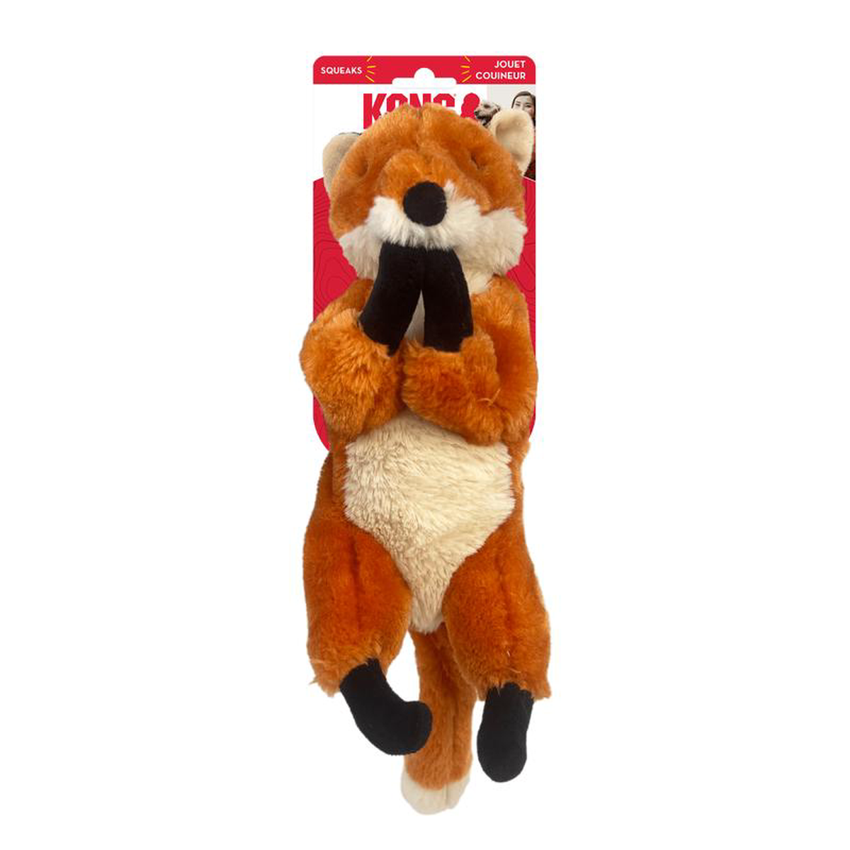 Kong Wild Low Stuff Fox Medium