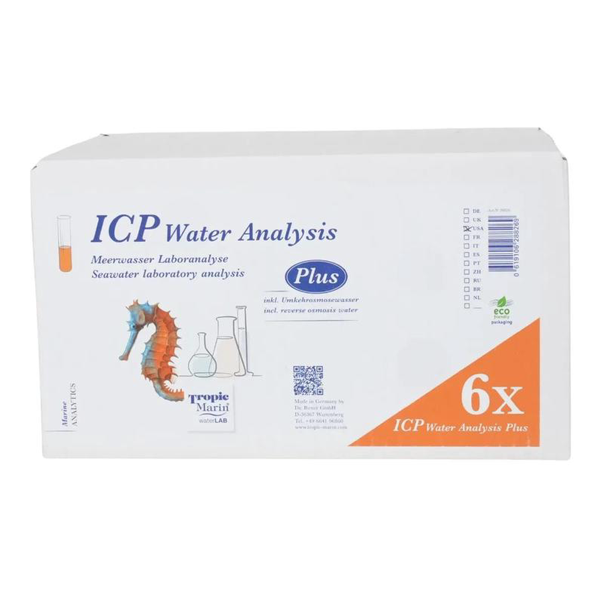 Tropic Marin Tropic Marin ICP Water Analysis Plus 8211 6 Pack