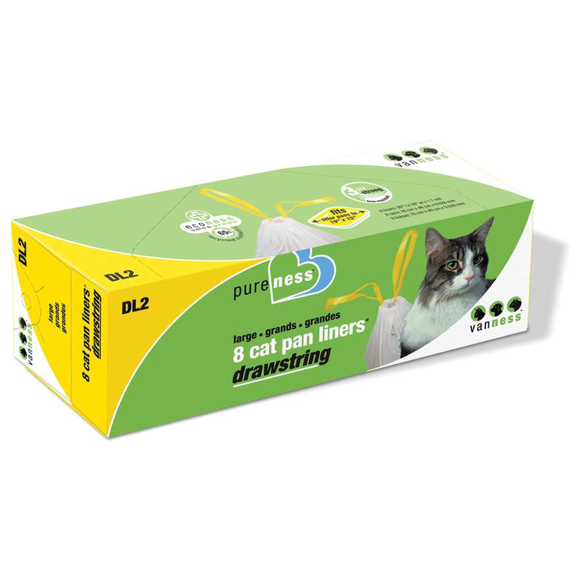 Van Ness Drawstring Cat Pan Liner 8211 Large 8211 8 pack