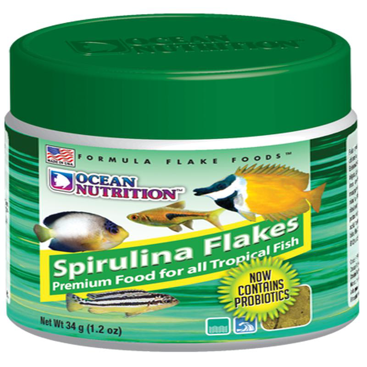 Ocean Nutrition Spirulina Flakes Fish Food