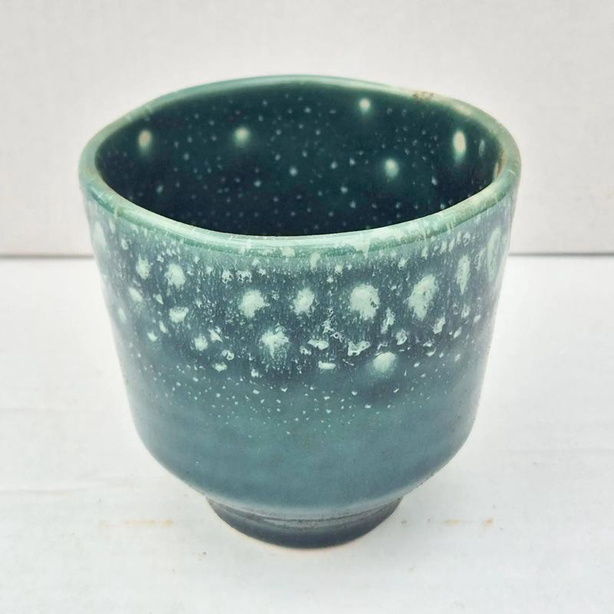 Blue Reactive Glaze Indoor 13cm Plant Pot