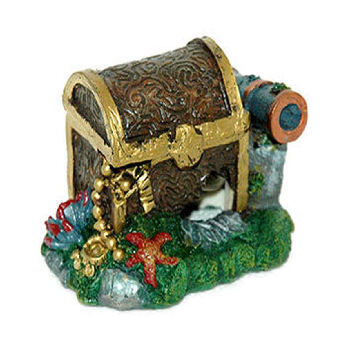 Aqua Pet Treasure Chest Cannon -Air Op