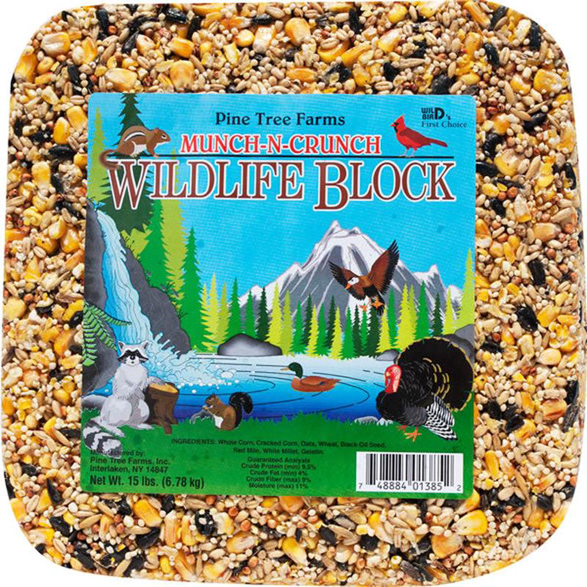 Pine Tree Farms Munch-N-Crunch Wildlife Block 15 lb