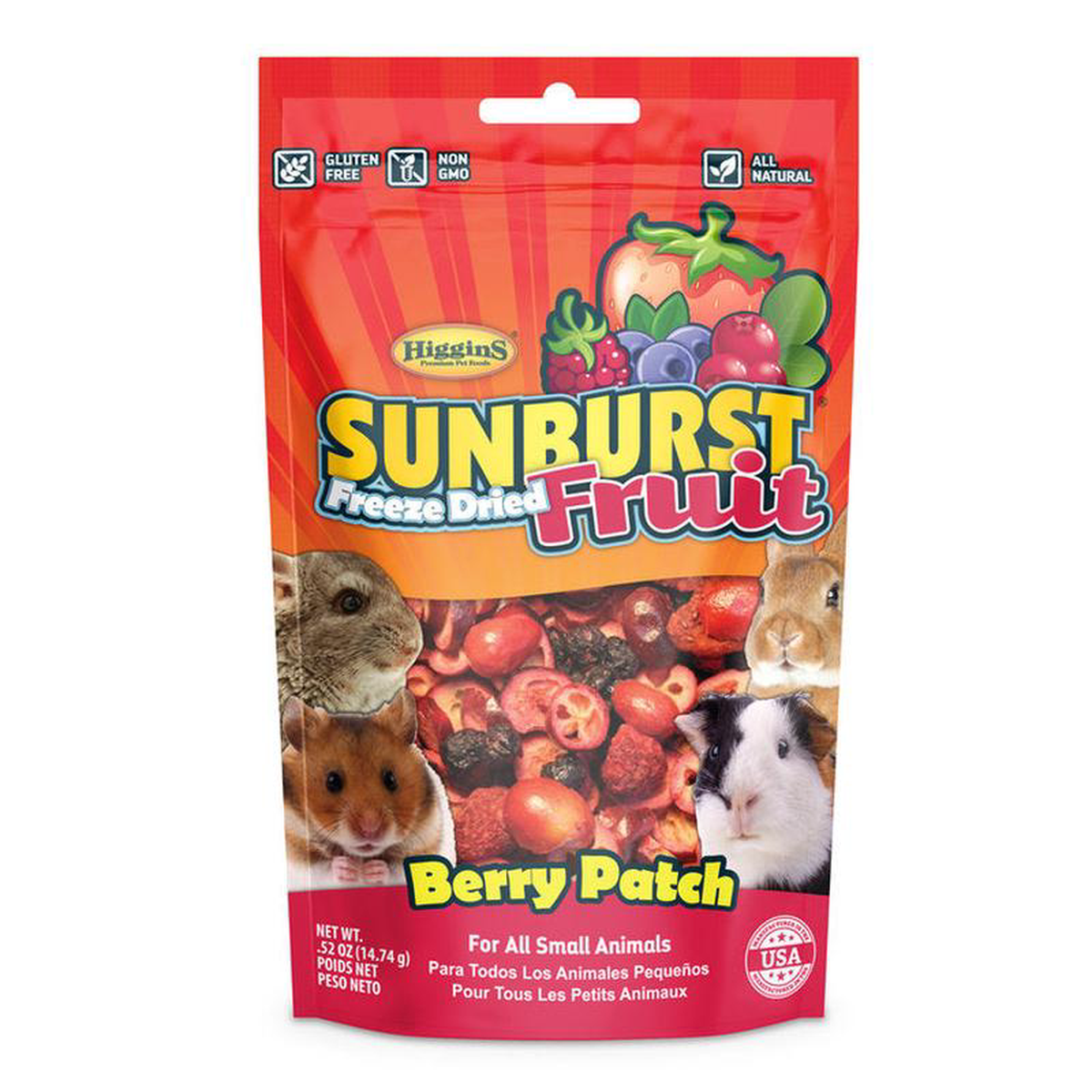 Higgins Sunburst Freeze Dried Fruit Berry Patch 52 oz