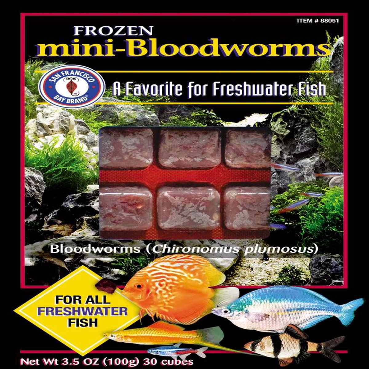 San Francisco Bay Frozen Mini Bloodworms 35 oz