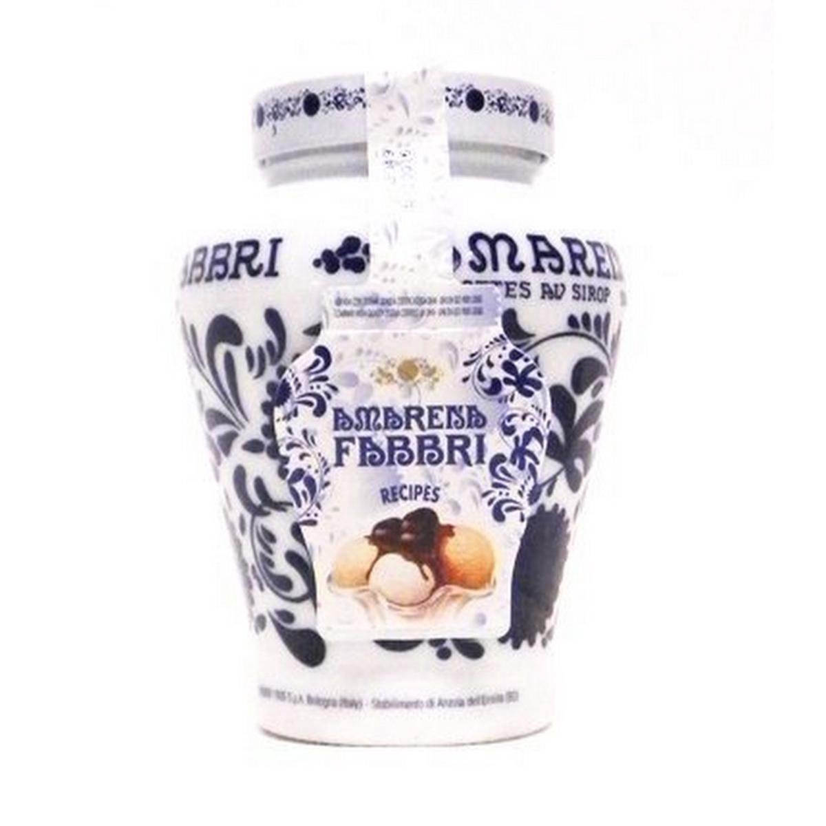 Fabbri Amarena Wild Cherries in Syrup Crock 600g