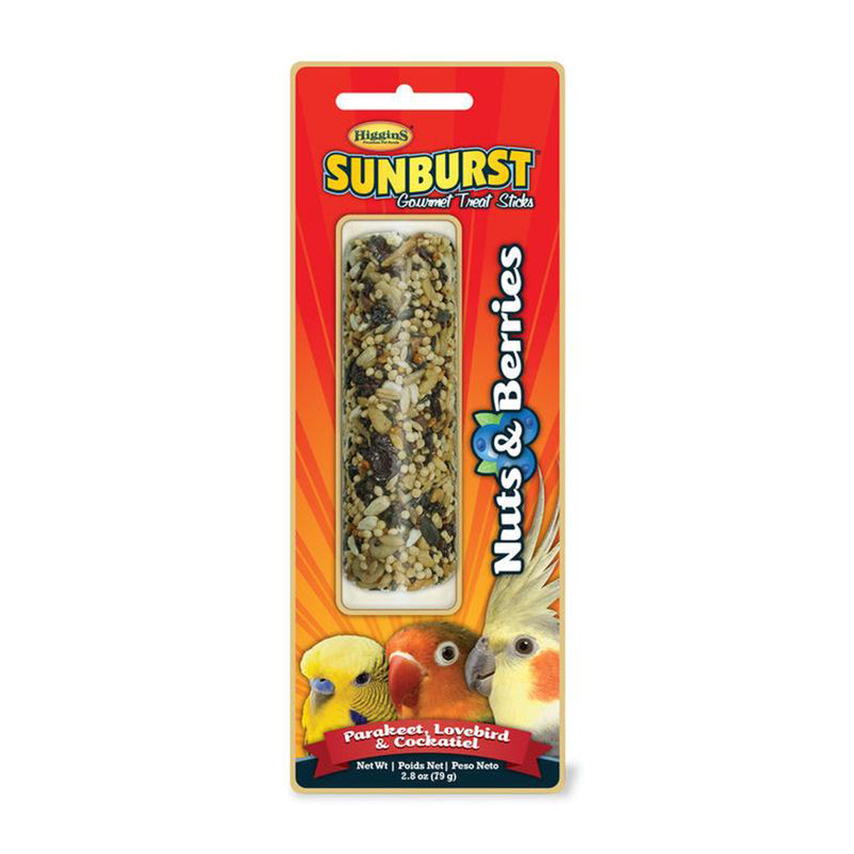 Higgins Sunburst Gourmet Nuts 038 Berries Avian Stick Treat 28 oz