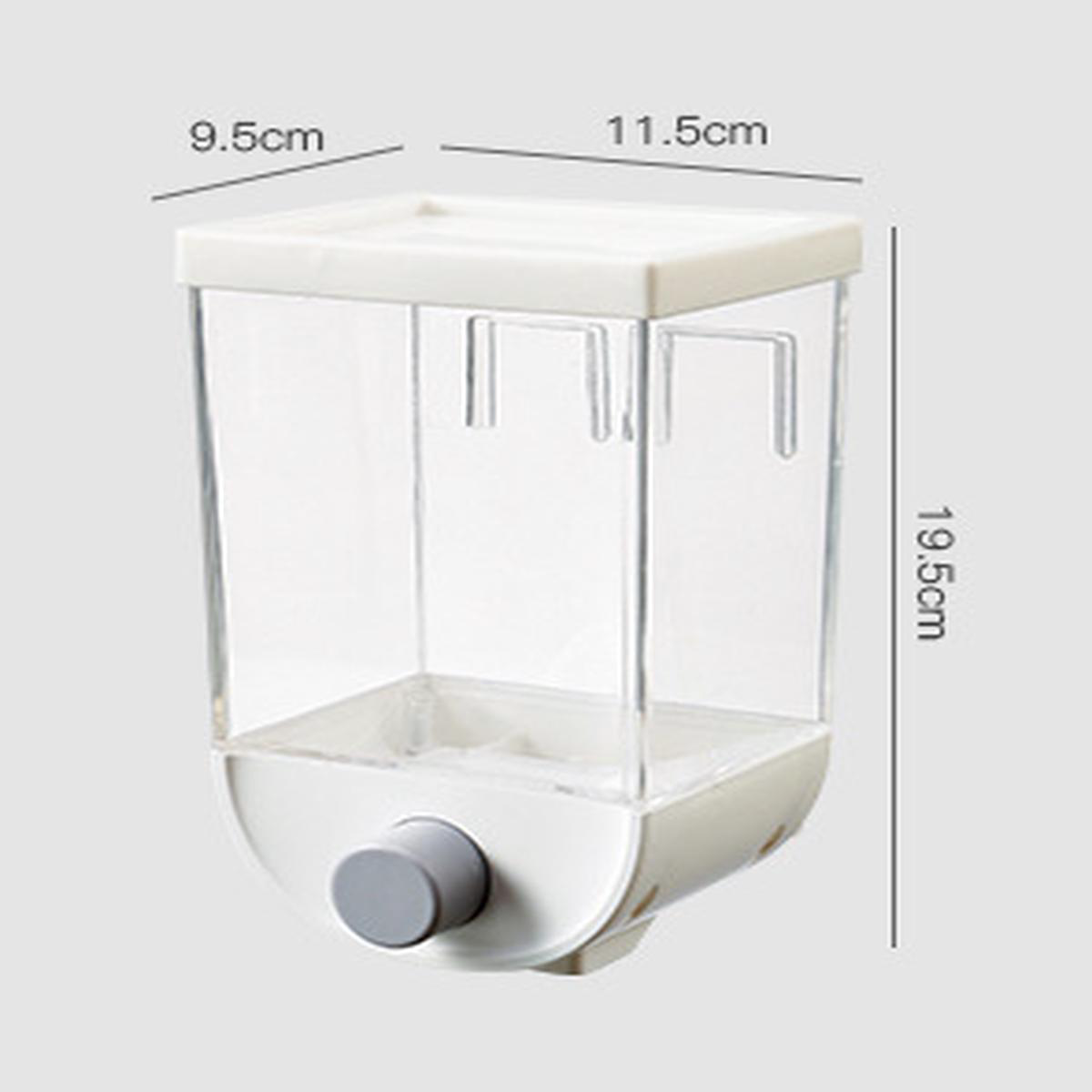 Wall-Mounted Kitchen Multi-Grain Sealed Jars 8211 White Small
