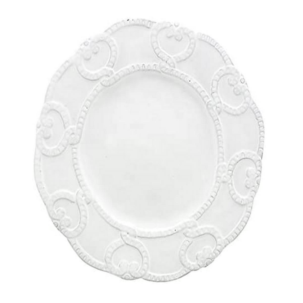 Arte Italica Bella Bianca Antique Lace Salad Plate White
