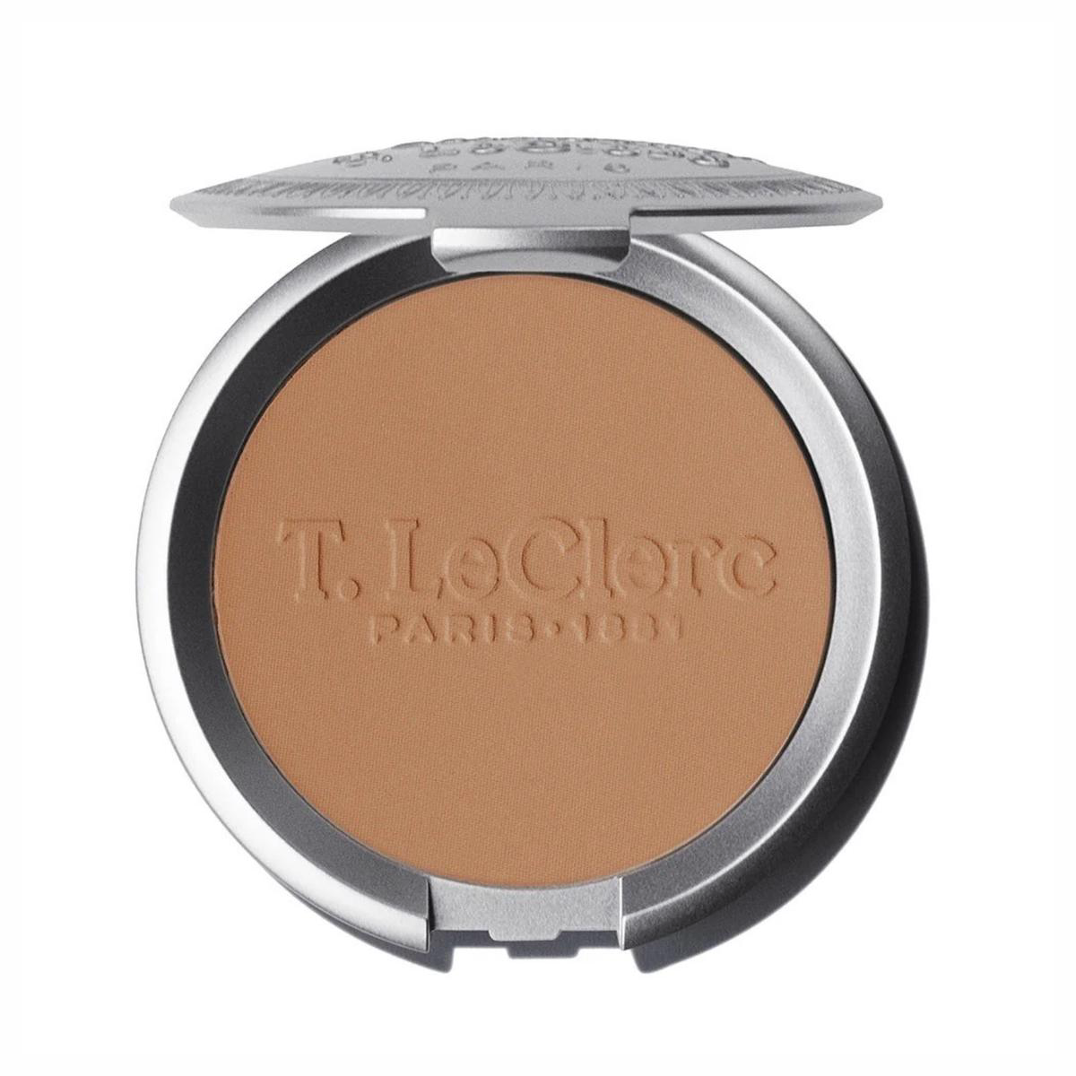 TLeClerc Rice Compact Powder Care Formula Long-Lasting Mattifying Natural Finish 9g Shade 12 Safran