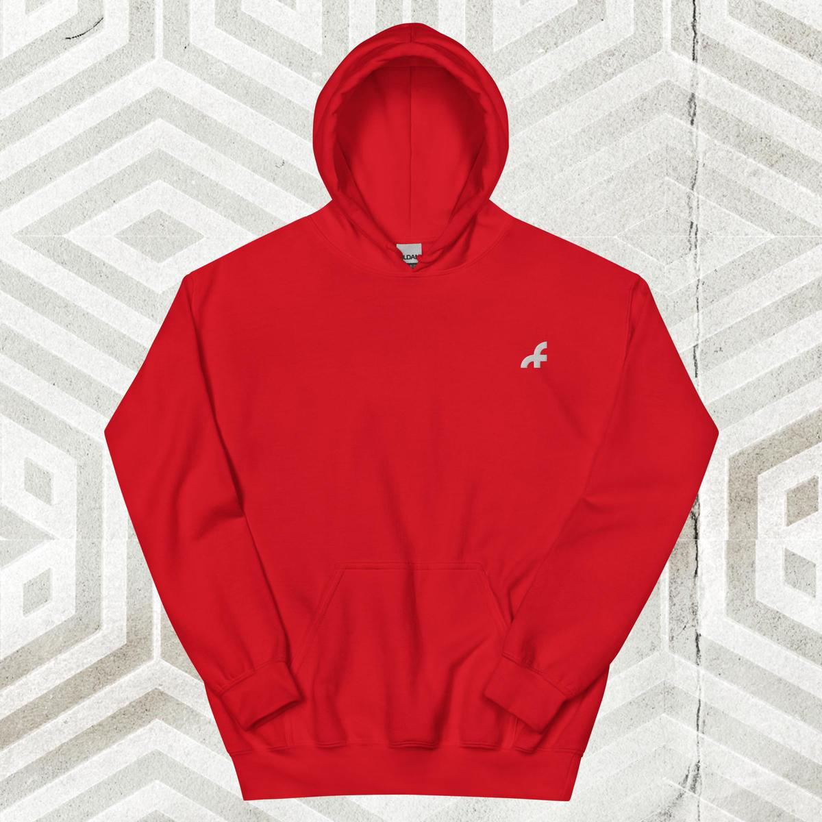 Far Out F Hoodie 8211 Red L