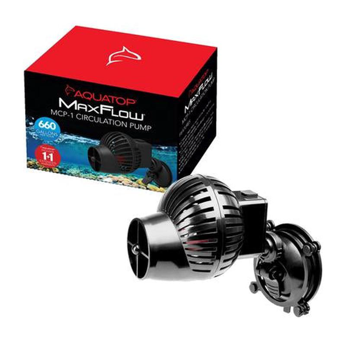 Aquatop MaxFlow MCP-1 Circulation Pump w Suction Cup Mount 660 GPH