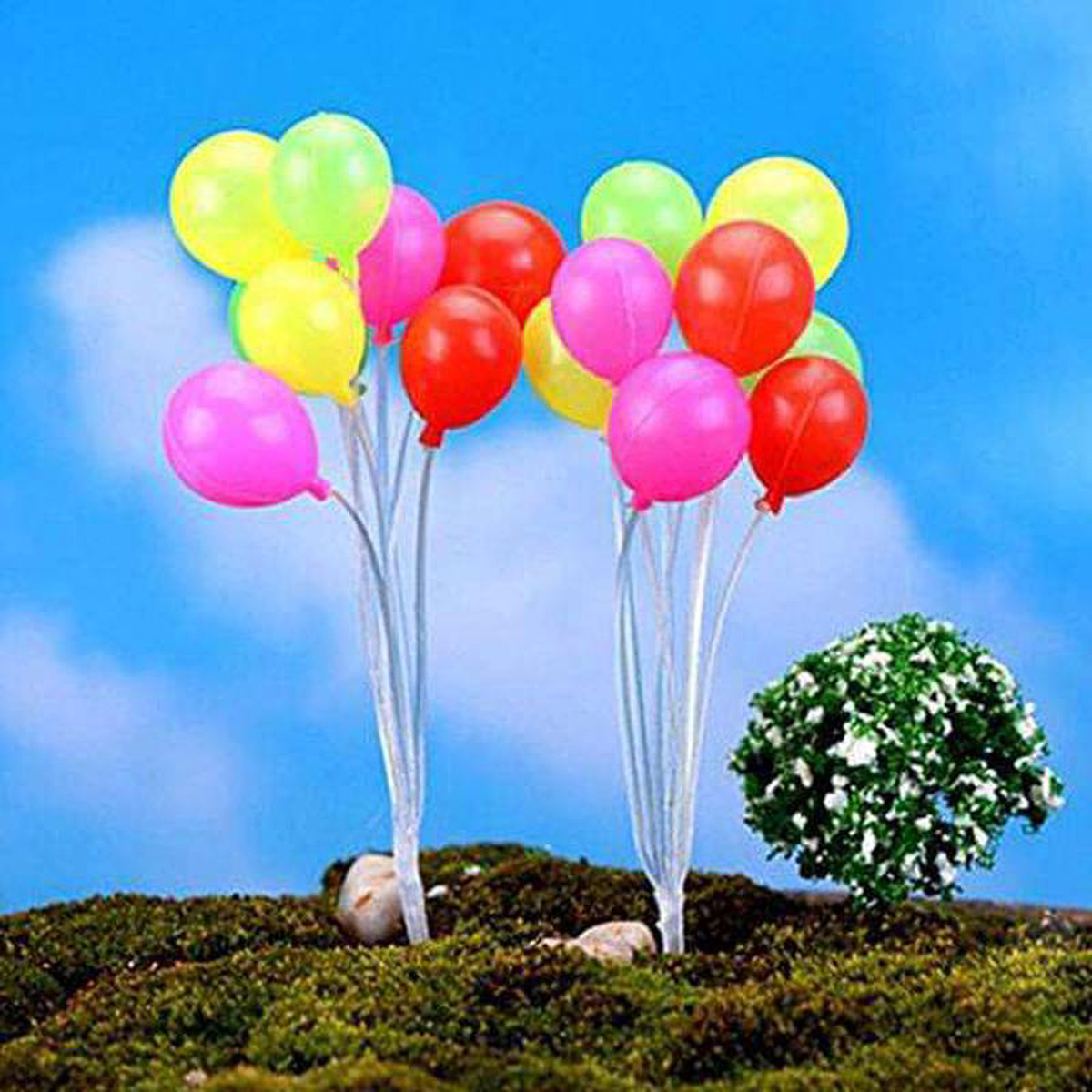 Balloon plastic miniature garden toys (Round) 8211 1 Bunch