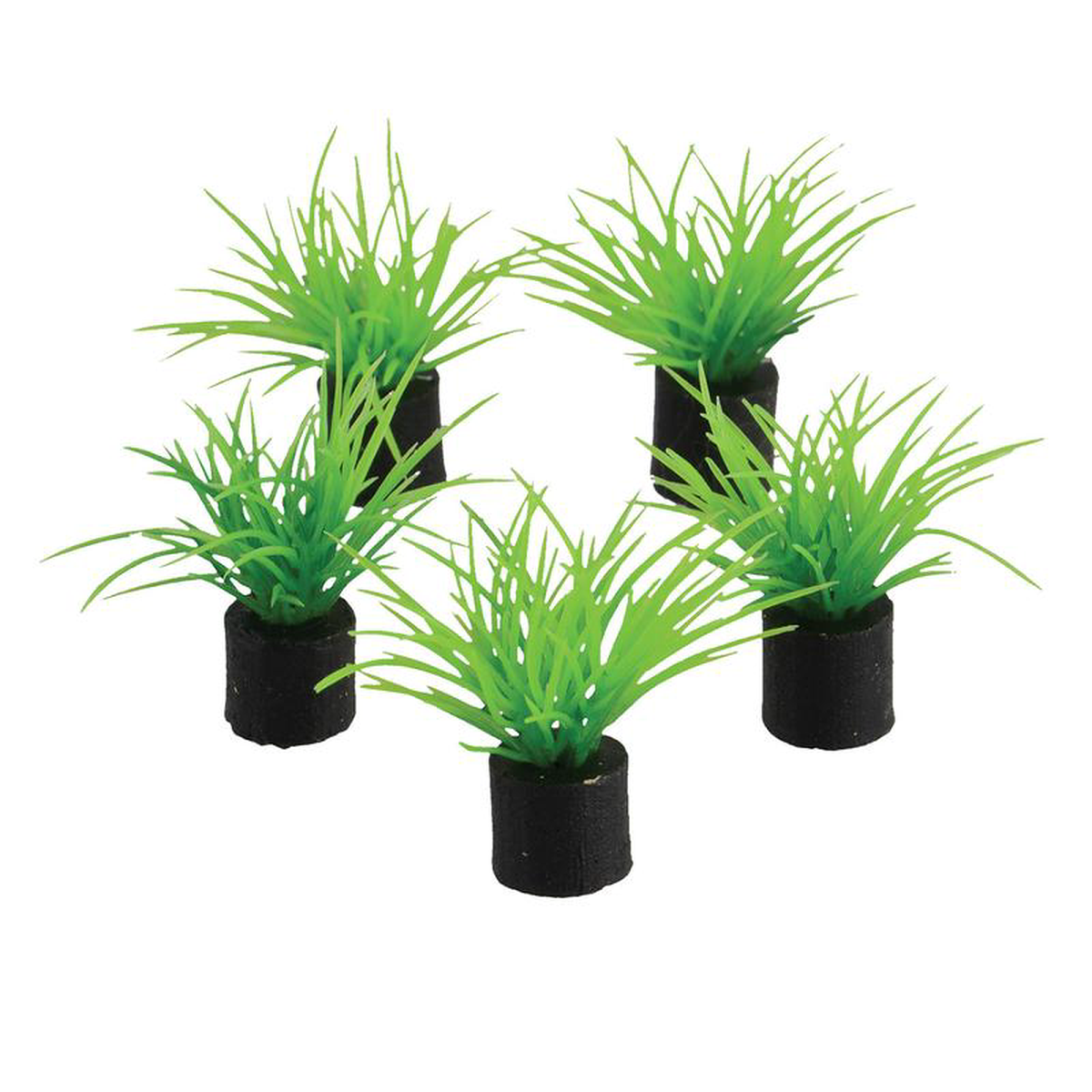 Underwater Treasures Mini Plant Green Grass 158221 5 pack