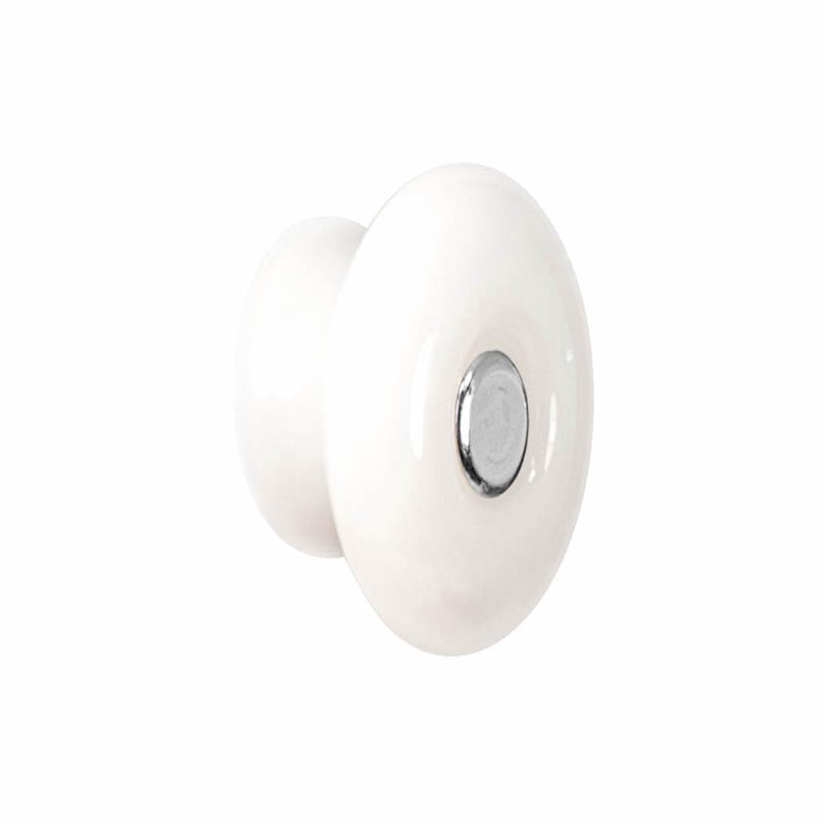 Round Glass Cabinet Knob Translucent White 8211 Opal
