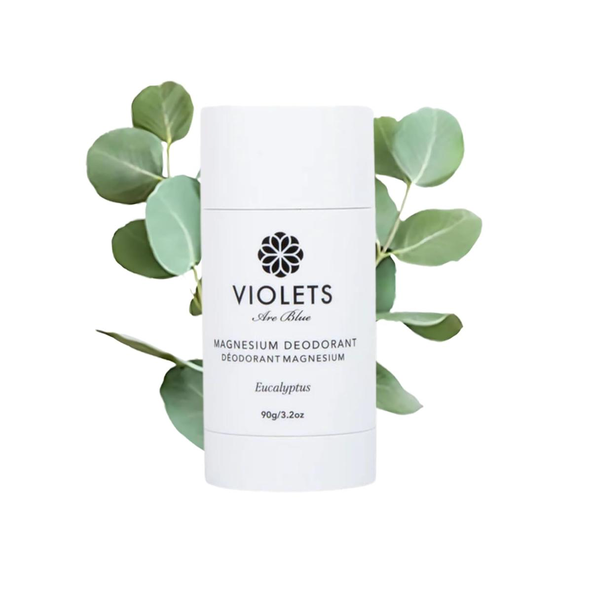 Violets Are Blue Magnesium Deodorant Award-Winning Aluminum-Free Baking Soda-Free Long-Lasting Natural Deodorant with Coconut Oil Cream Formula for Women 038 Men 32oz (Eucalyptus)