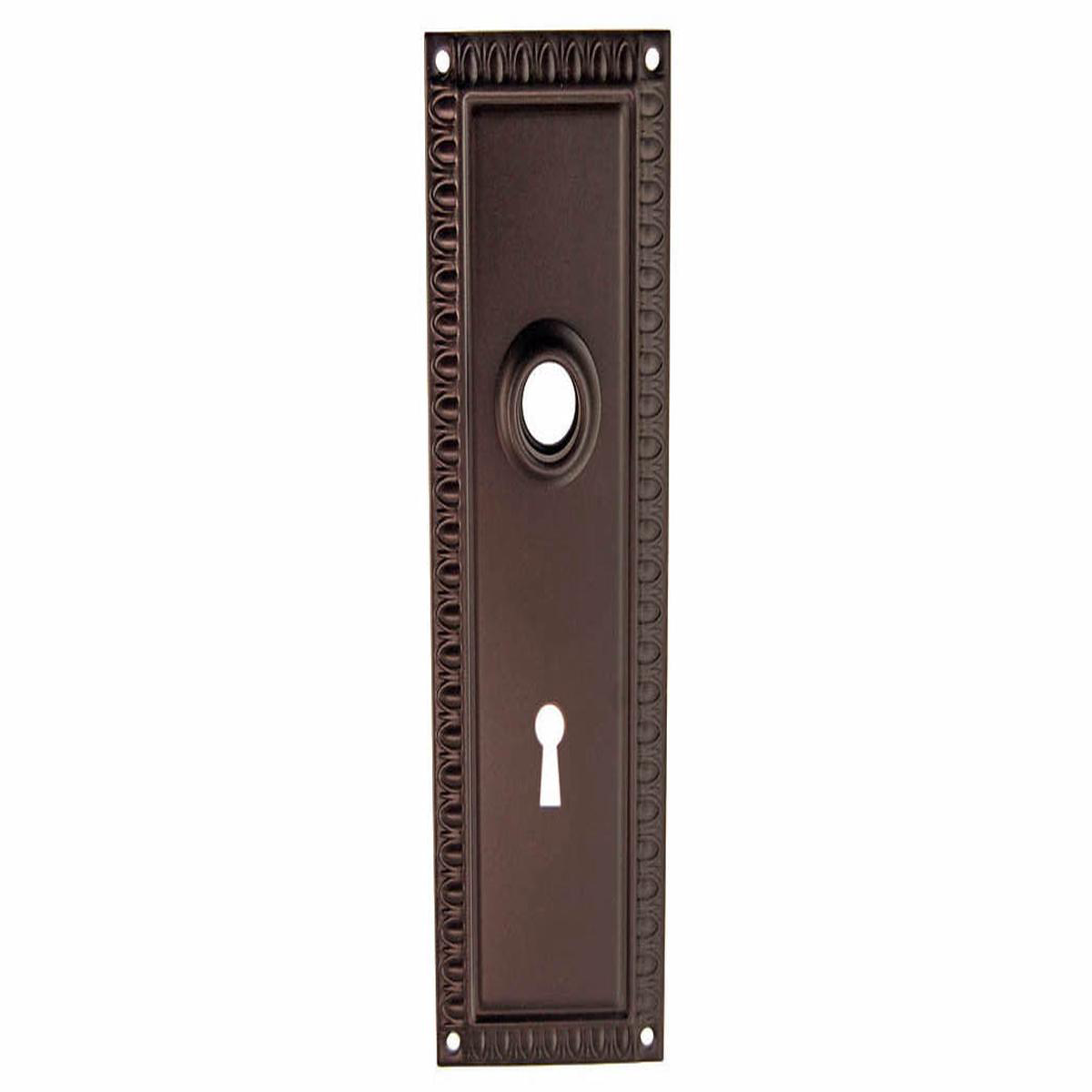 Orante Brass Escutcheon Door Plate with Keyhole 8211 Oil Rubbed Bronze