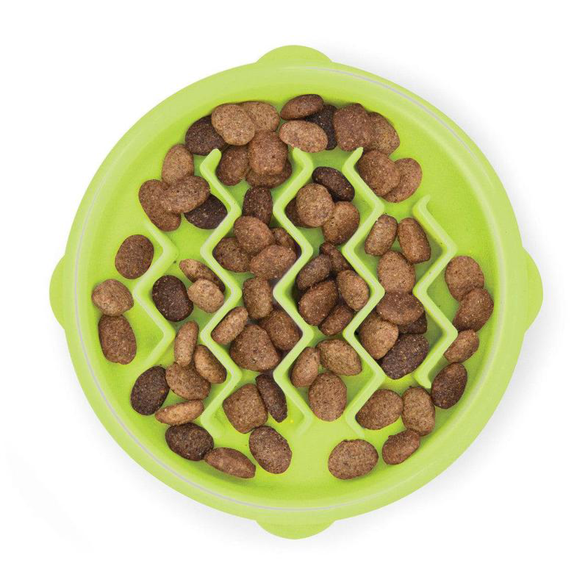 Petstages Kitty Slow Feeder Cat Bowl Green