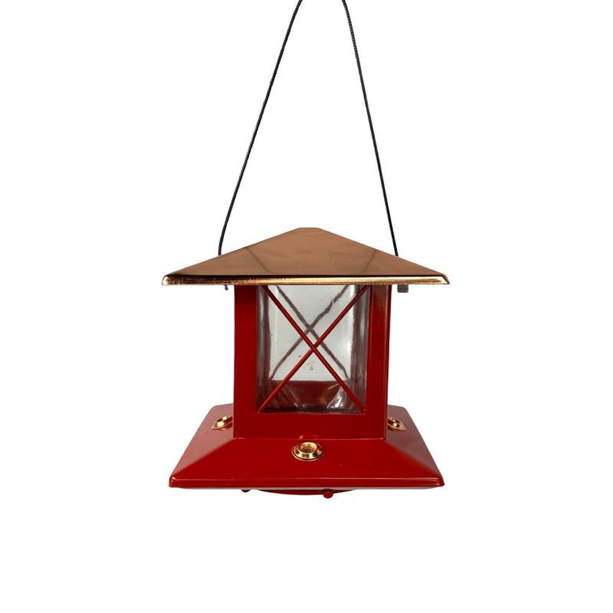 Copper Top Hummingbird Feeder Red