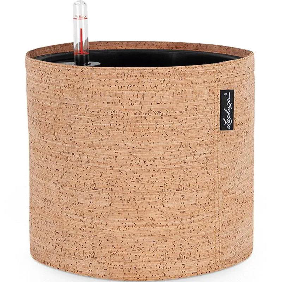 Lechuza Trendcover 23 Cork Plant Pot 265cm Height 20cm Dia All In One Light Natural