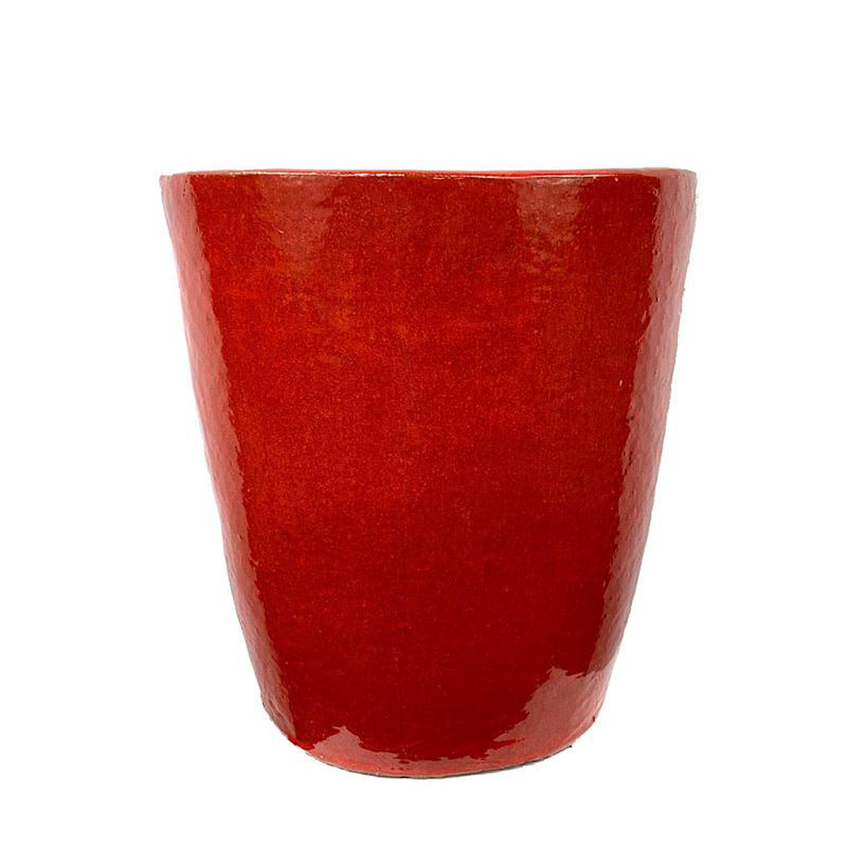Tall Round Pot Red 23 Inch