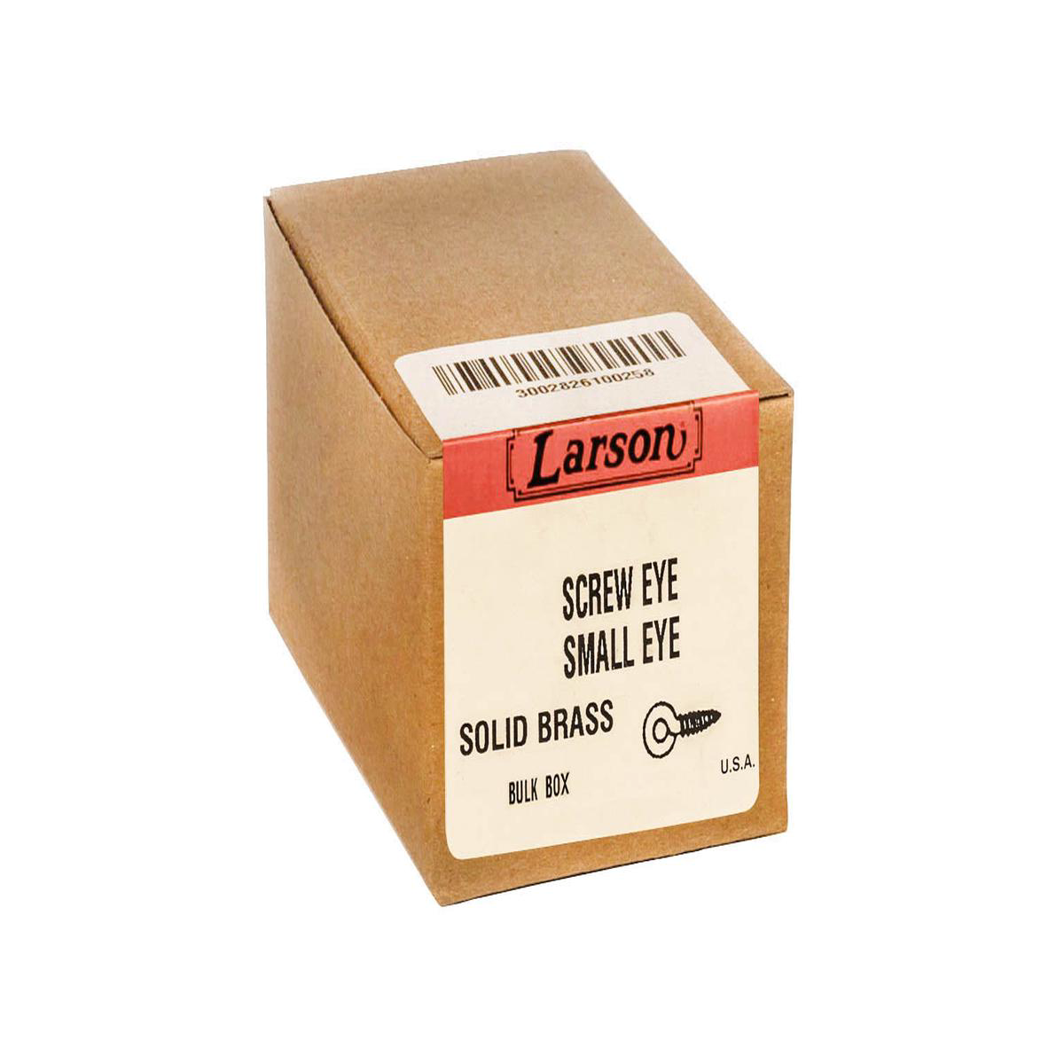 Solid Brass Screw Eye Small Eye 8211 Box (100) of 788221 Long Screw Eye 8211 11648221 ID