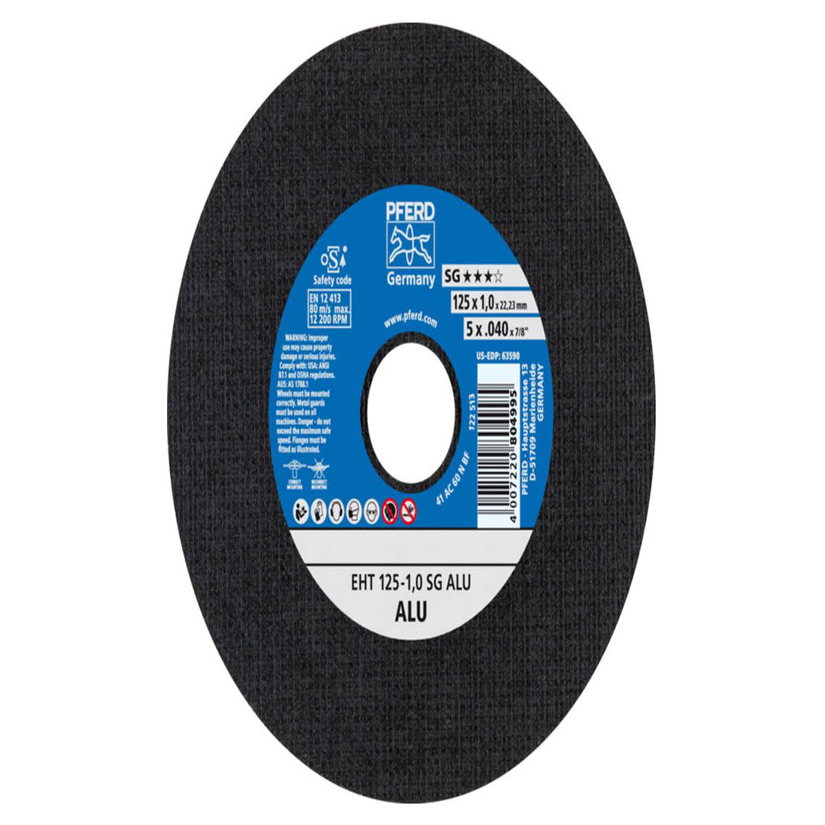 Pferd 58221 Aluminum Cut-Off Wheel 8211 0408221 Thick 788221 Arbor