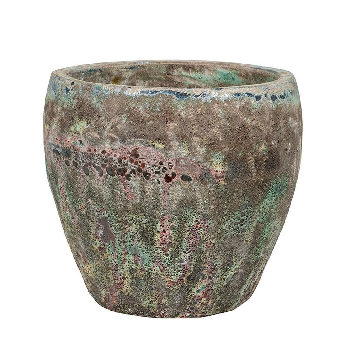 Melbourne 1-01SA Sea Green Round Planter