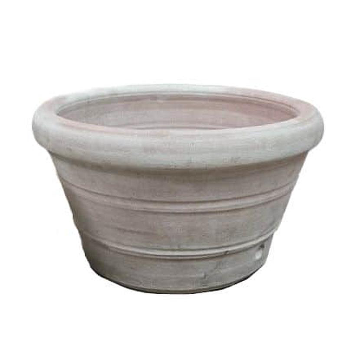 Terracotta Ciottola Basso Rigato D40cm H22cm