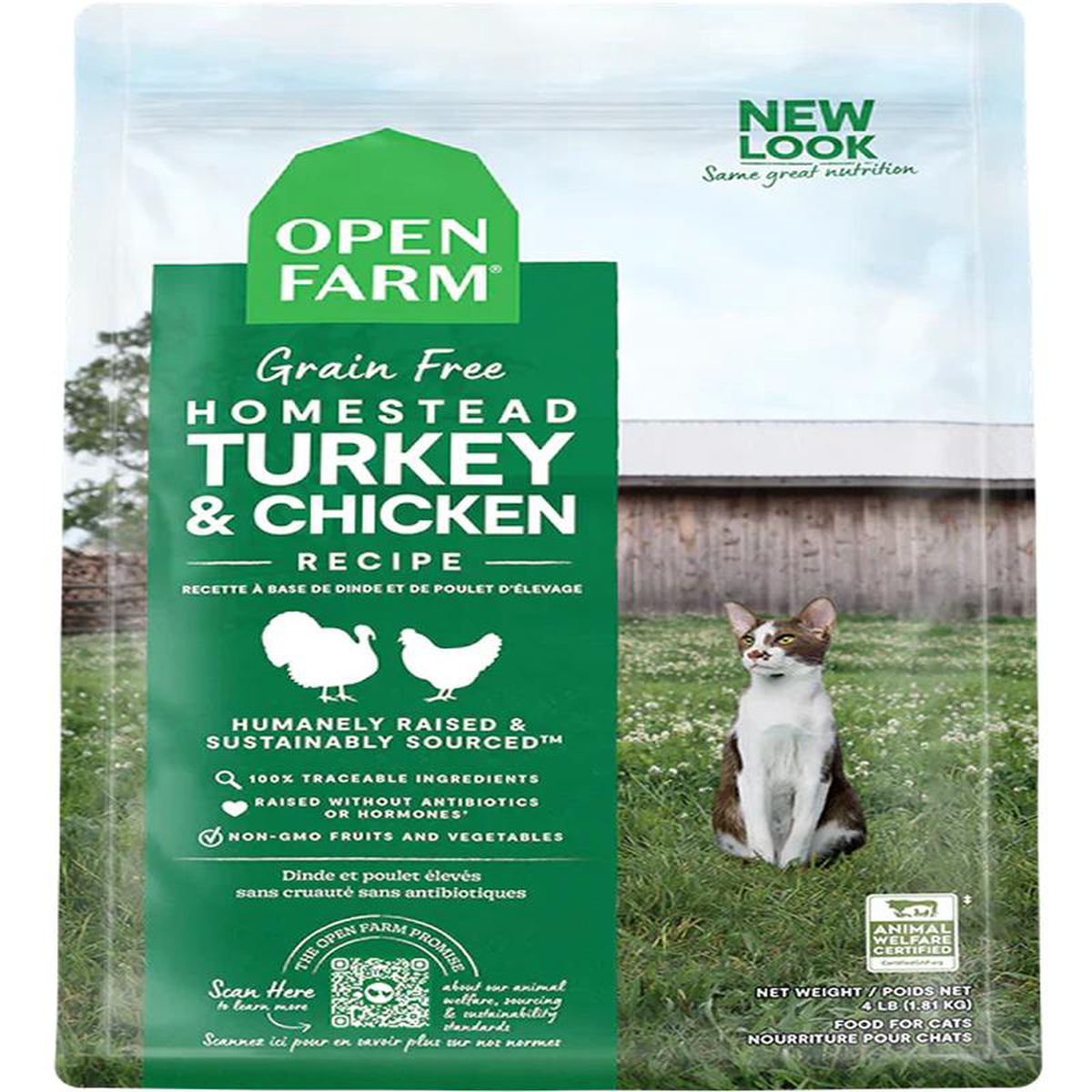 Open Farm Homestead Turkey 038 Chicken Dry Cat Food 8211 2lb