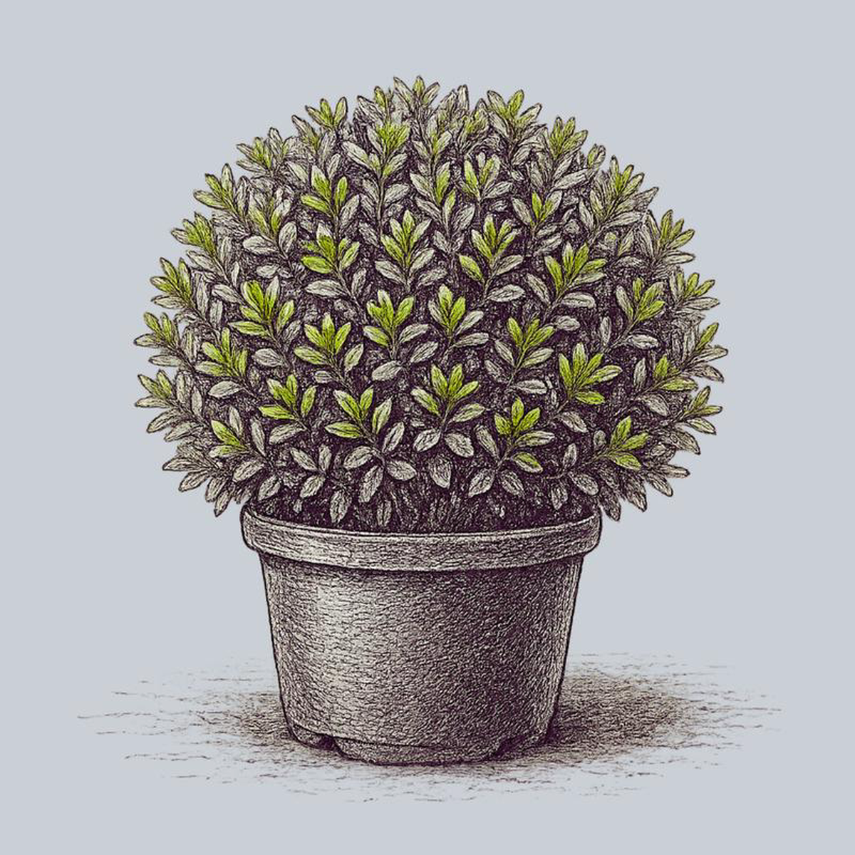Dwarf English Boxwood 18 inch B038B