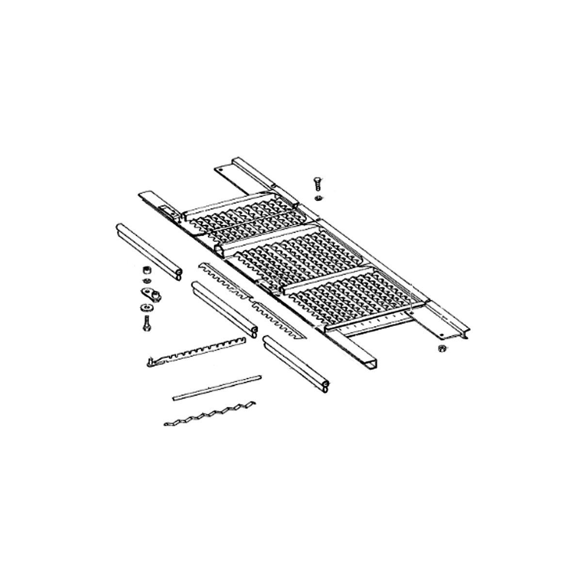 John Deere AH130996 Chaffer Extension Element Chaffer Assembly