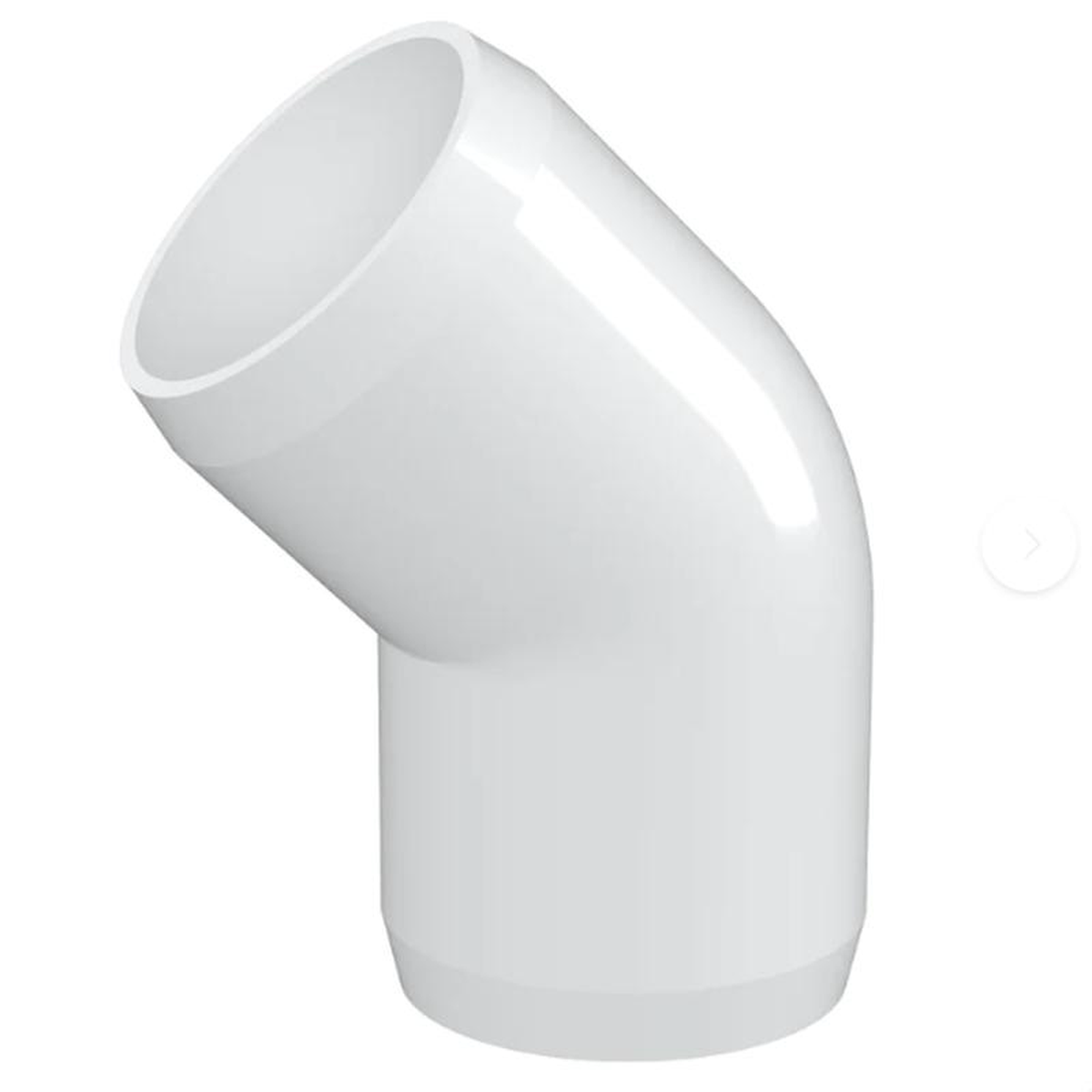 PVC 45 Degree Elbow Schedule 40 8211 2 Inch White