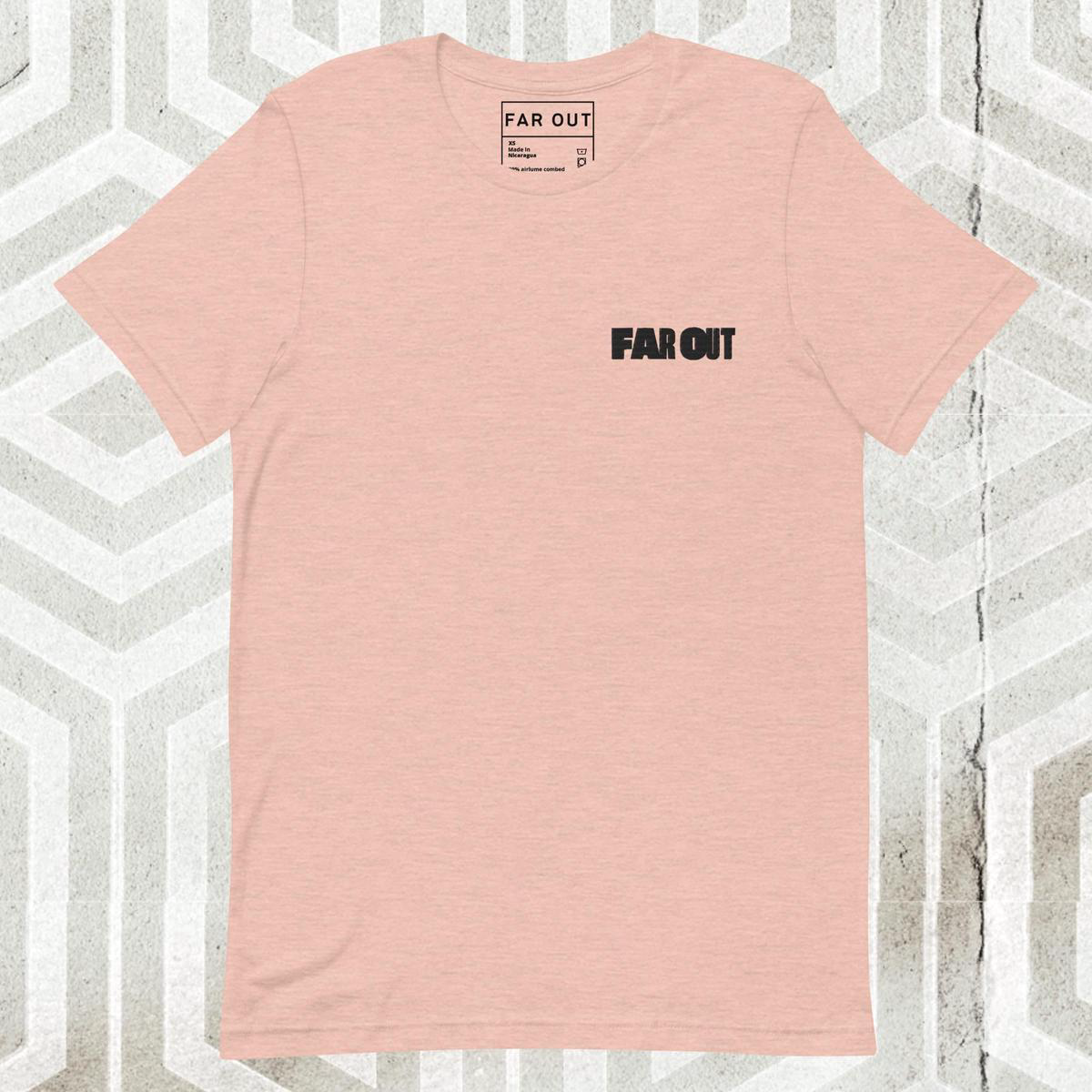 Far Out Alt Tee 8211 Heather Prism Peach S