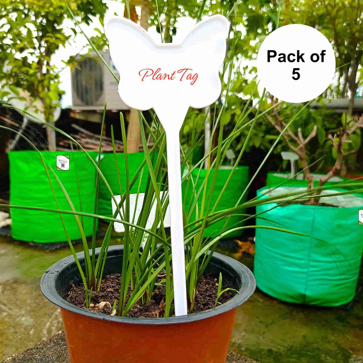 OrganicBazar Butterfly Plant Tag for Nursery 038 Home Garden Butterfly Tag Garden Labels for Terrace Garden 8211 Pack of 5