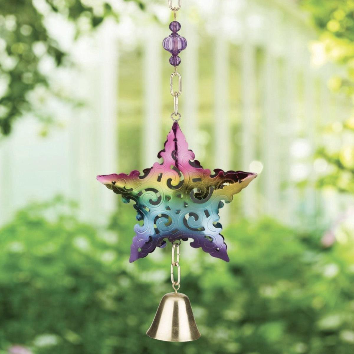 Metal Garden Bell 8211 Star