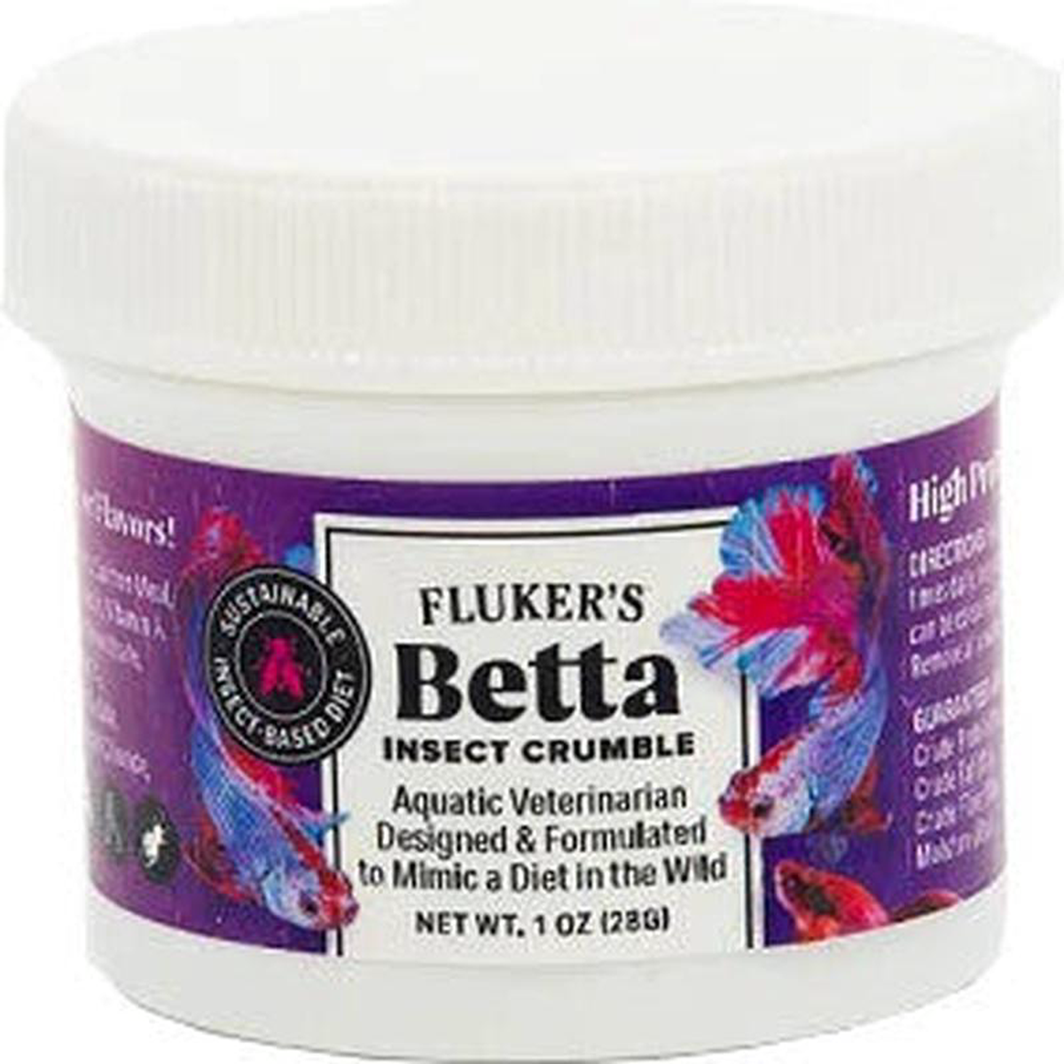 Fluker Betta Fish Insect Crumbles 1 oz