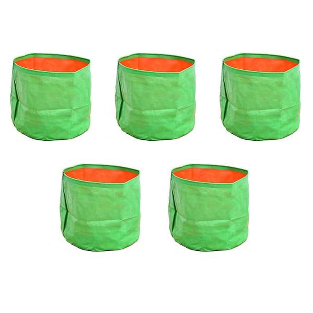 12 inch (30 cm) Round Grow Bag Set of 10 Green