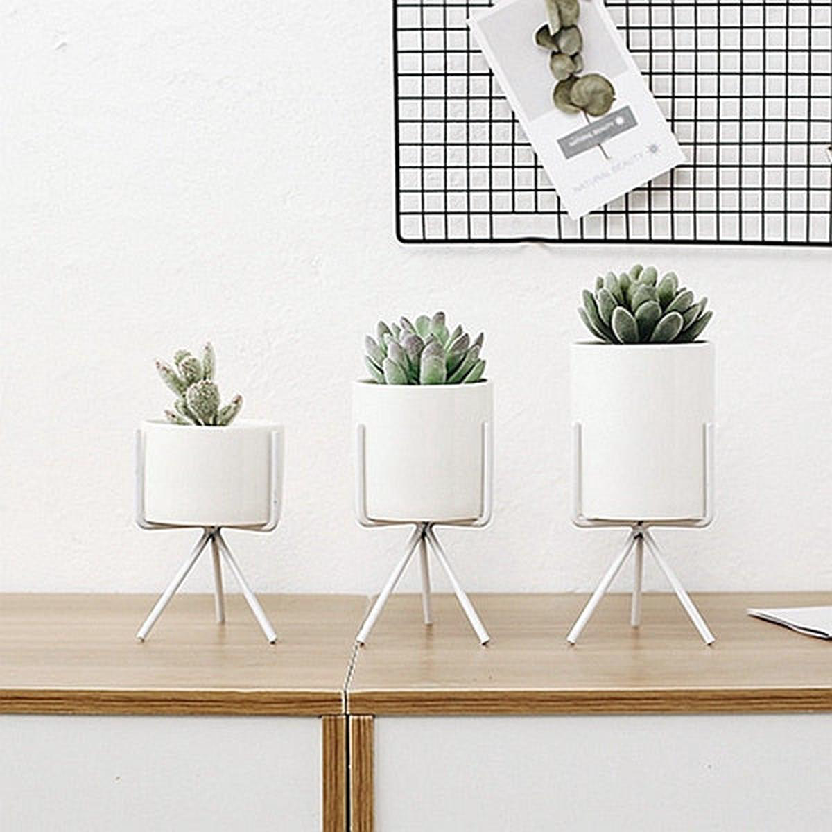 Ceramic Flower Planter 8211 White