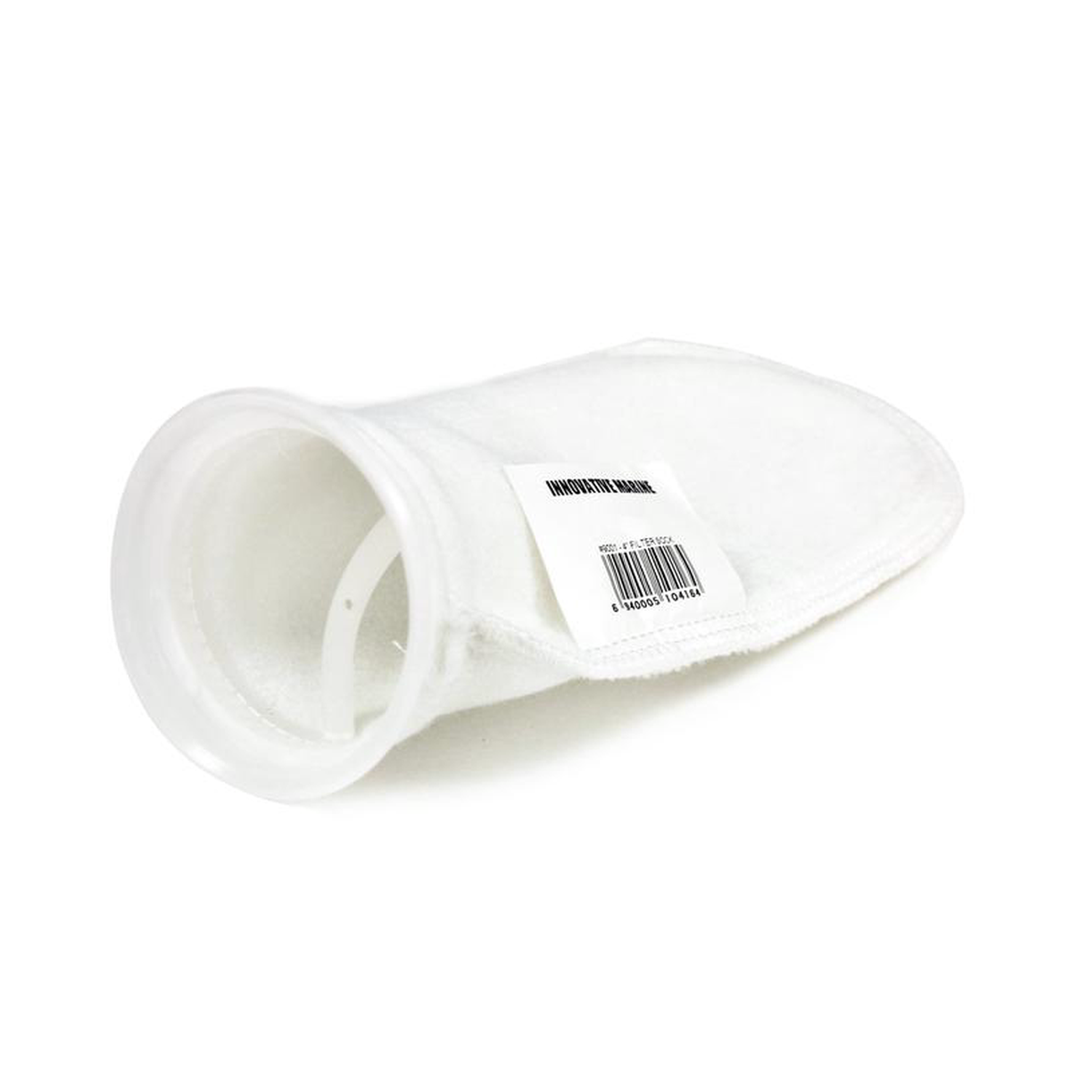 200 Micron Felt Filter Sock w Plastic Ring 4 Inch