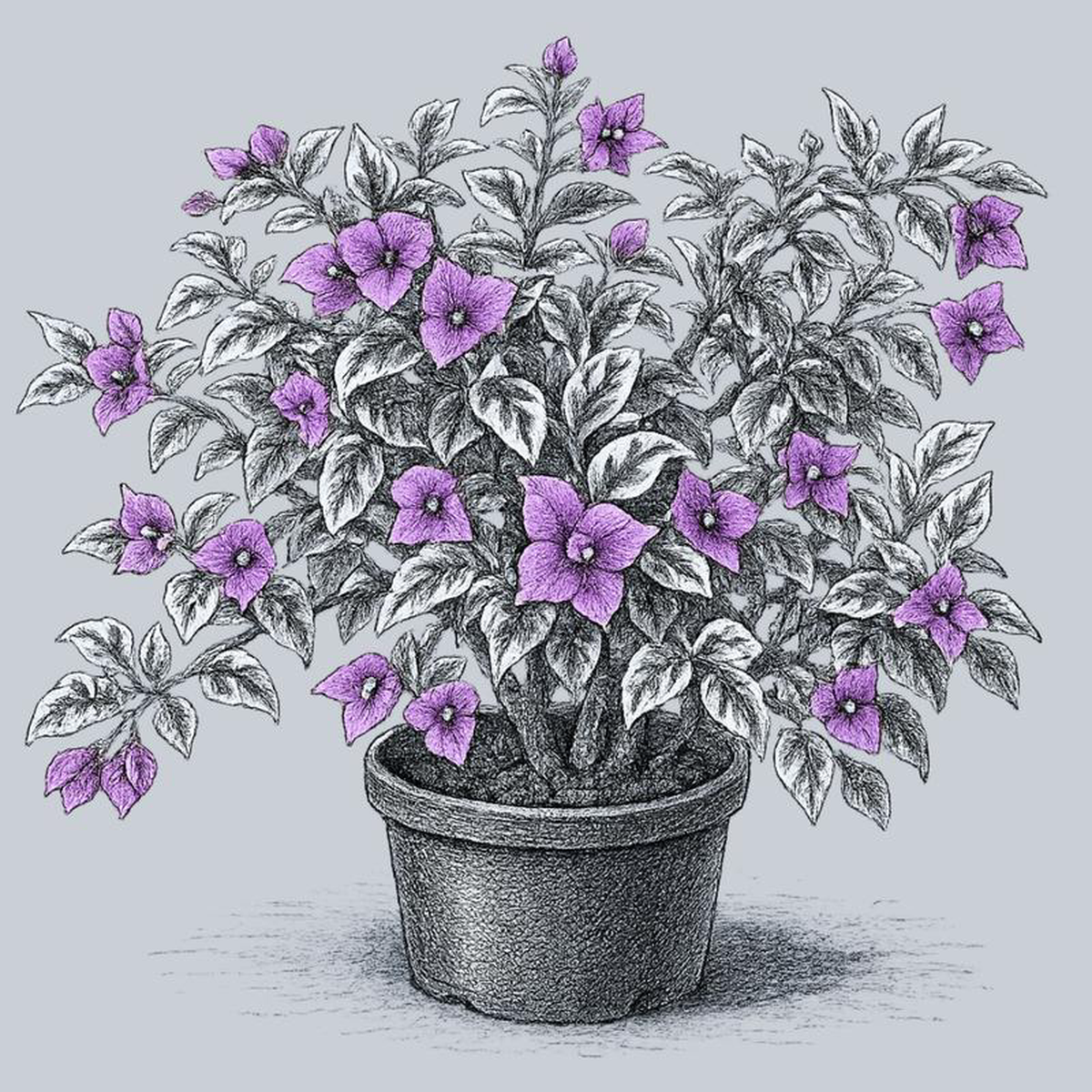 Blueberry Ice Bougainvillea 1 Gallon
