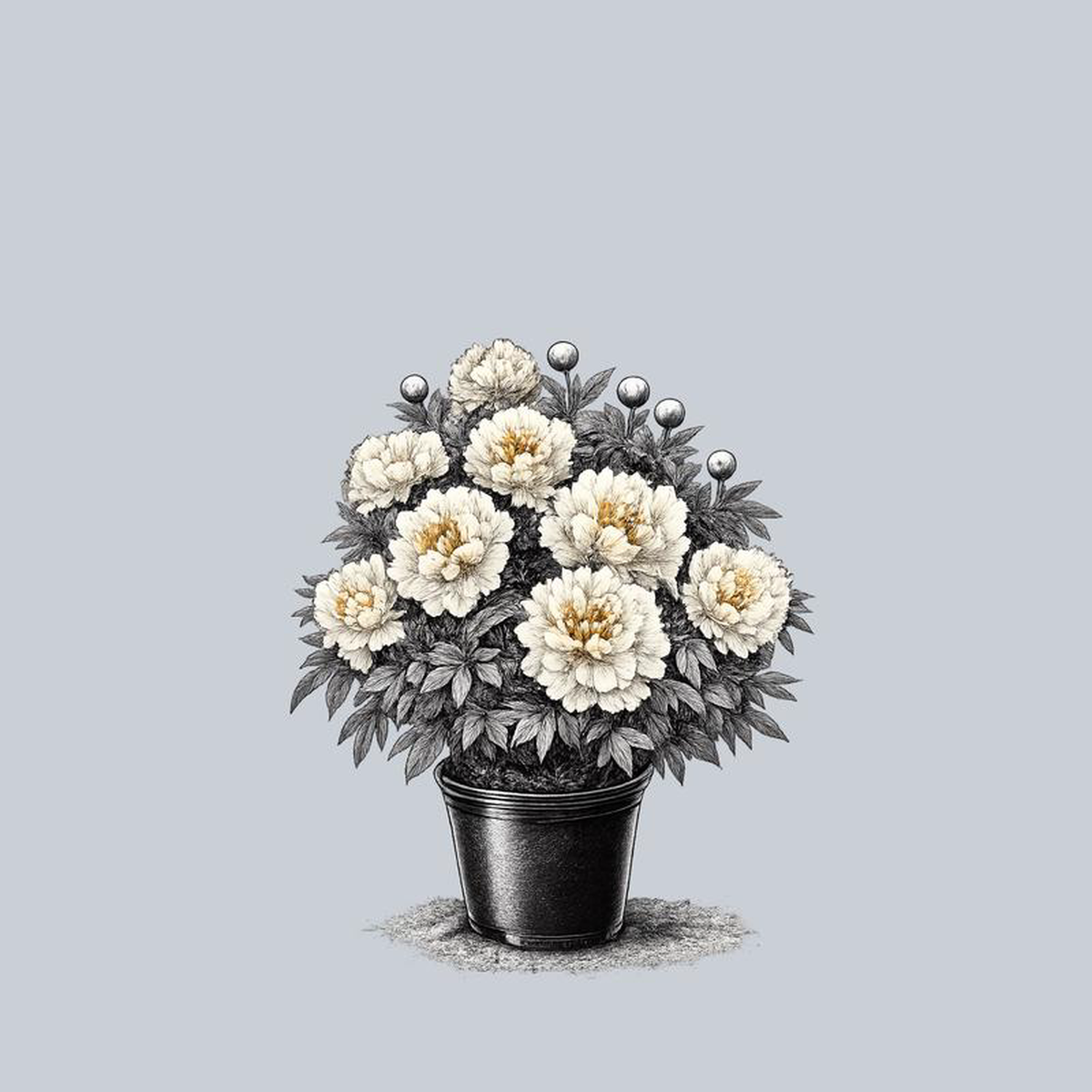 Bowl of Cream Peony 2 Gallon