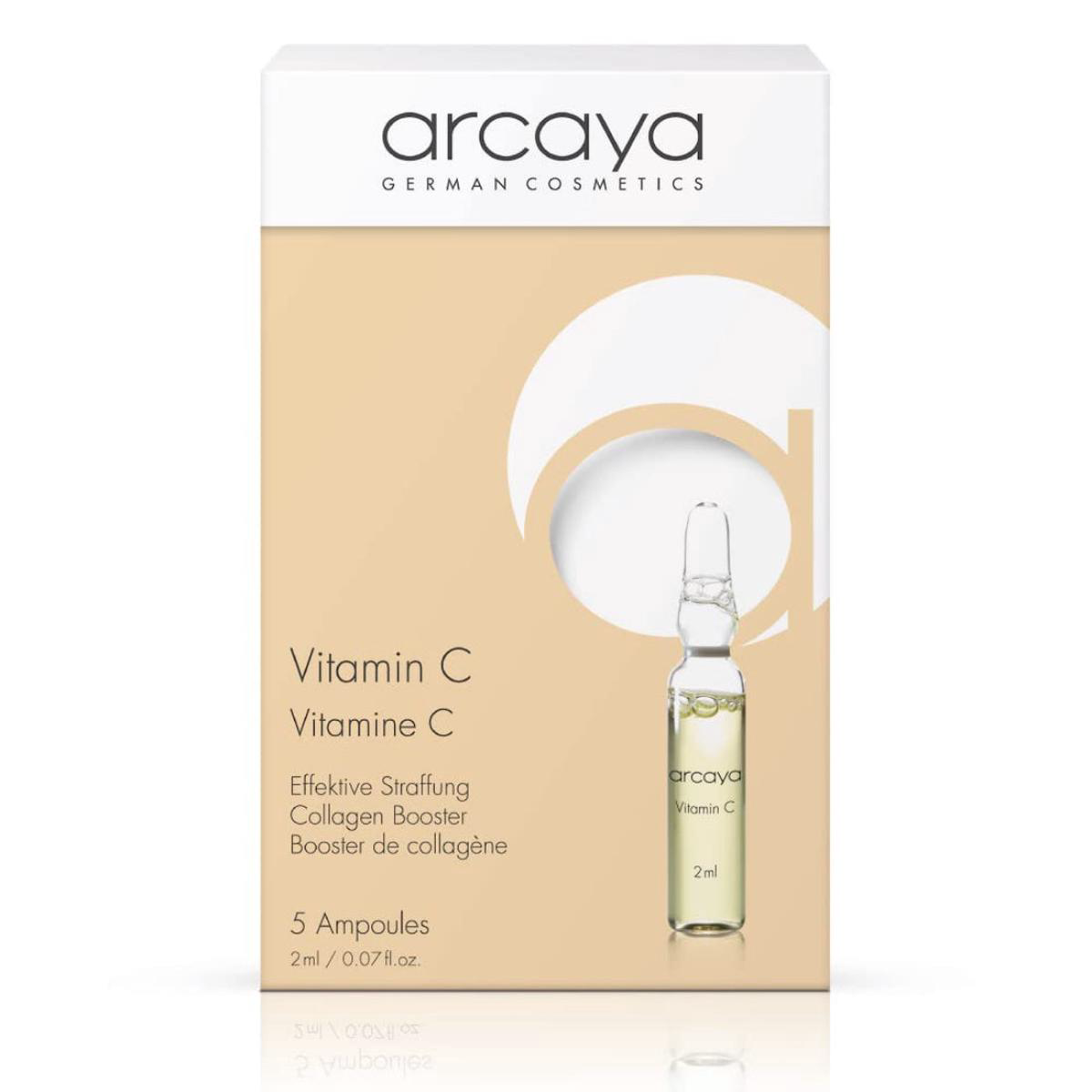 Arcaya Professional Skincare VITAMIN C Collagen Booster Ampoule Serum for Skin Elasticity 8211 5 ampoules of 2ml 07 fl oz