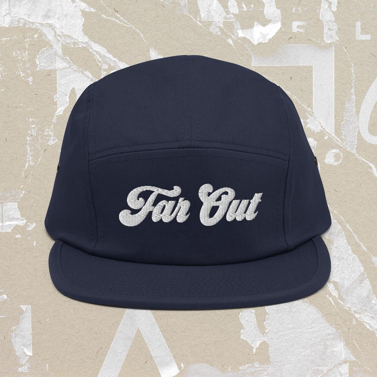 Far Out 1970s Five Panel Cap 8211 Navy