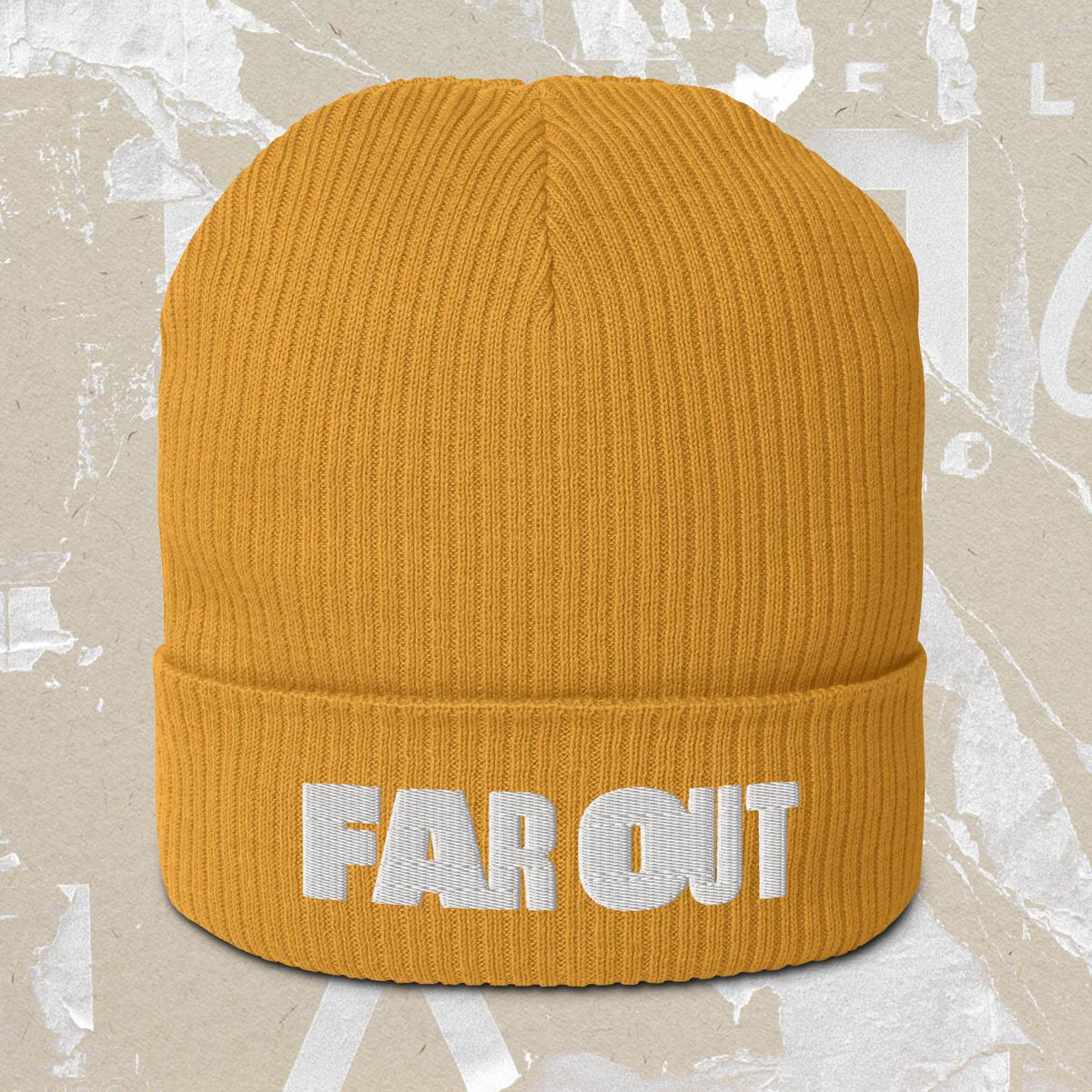 Far Out Alt Ribbed Beanie 8211 Mustard Yellow