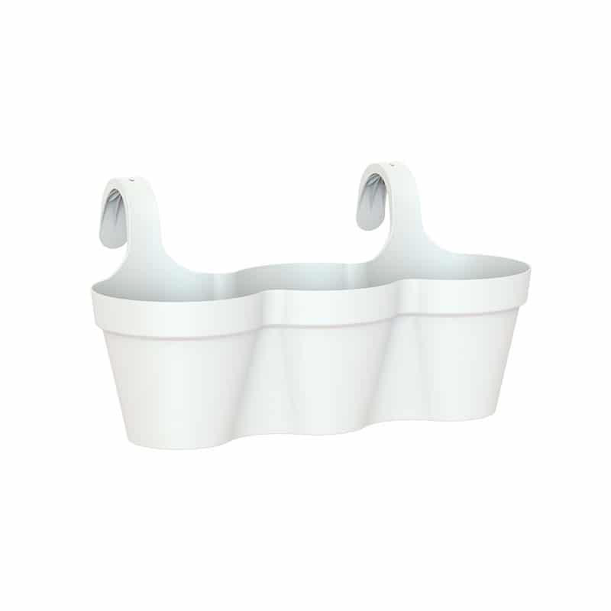 Capri Balcony Triple Pot 54cm White