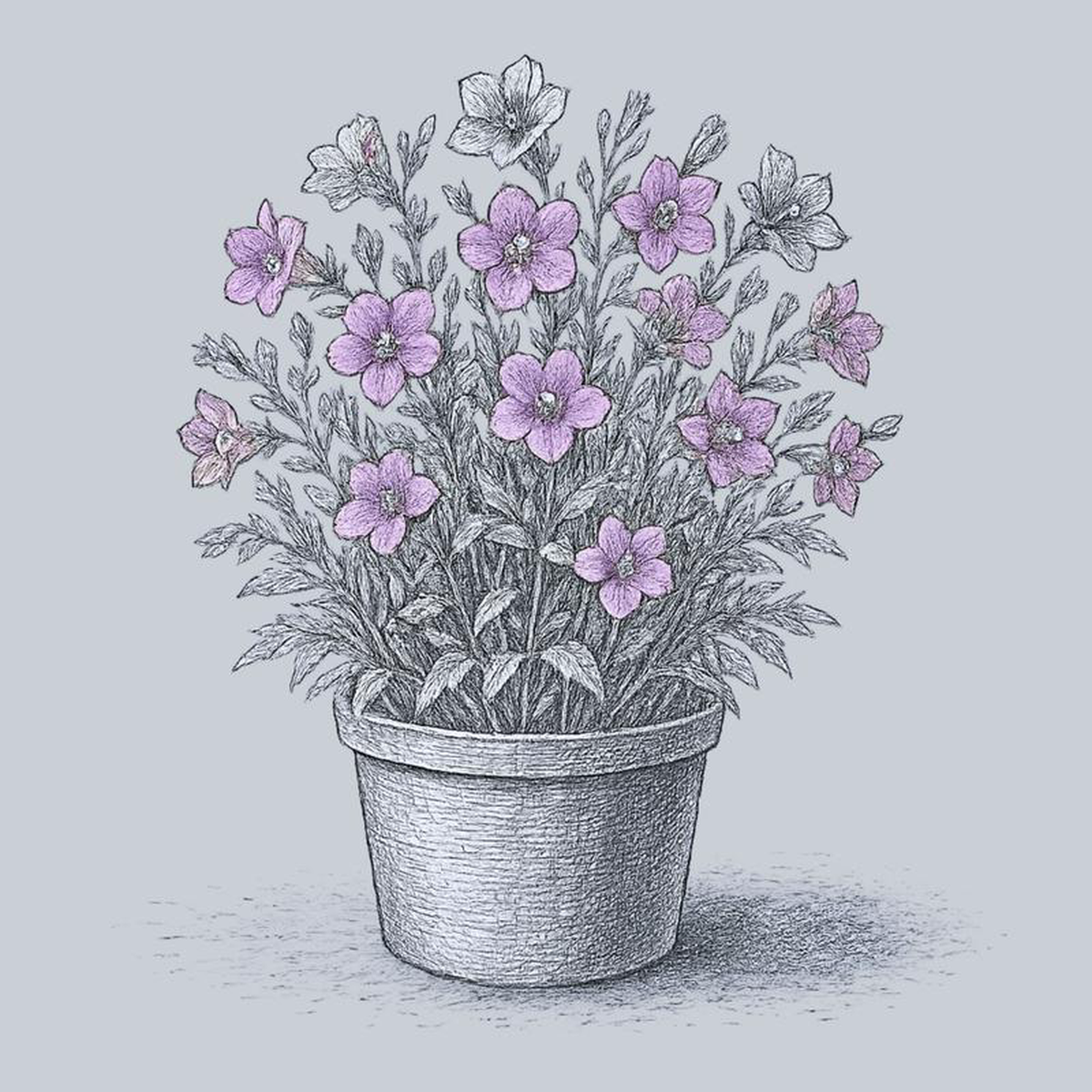 Takion Blue Peach-Leaved Bellflower 1 Gallon