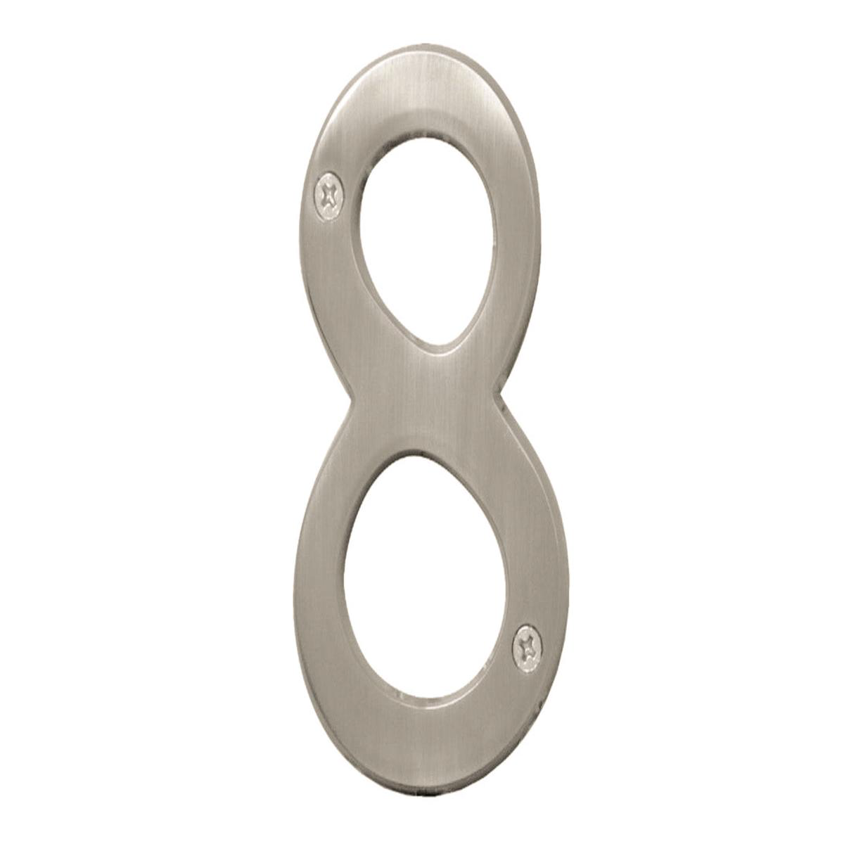 8 Satin Nickel House Number 8211 48221 Size