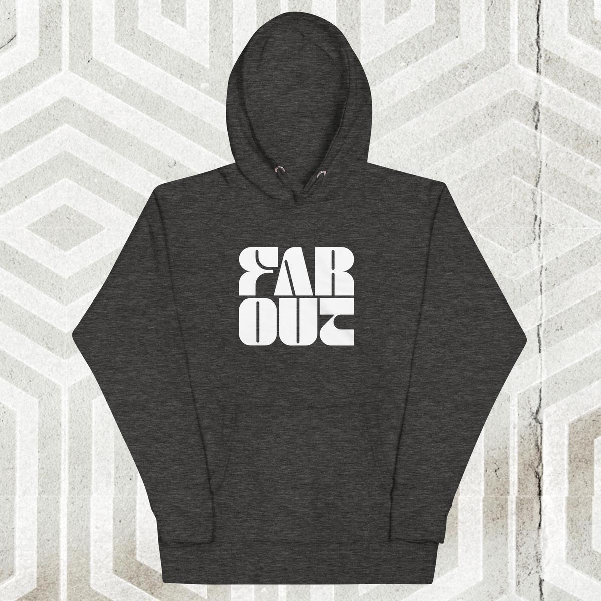 Far Out Wave Square Hoodie 8211 Charcoal Heather 2XL